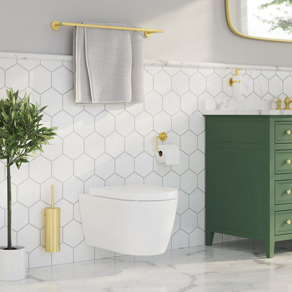 Smedbo Home Wall Toilet Brush Set HV332 Brushed Brass