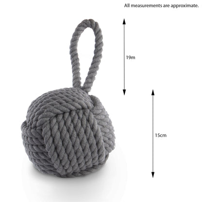 Maison & White Grey Rope Knot Door Stop