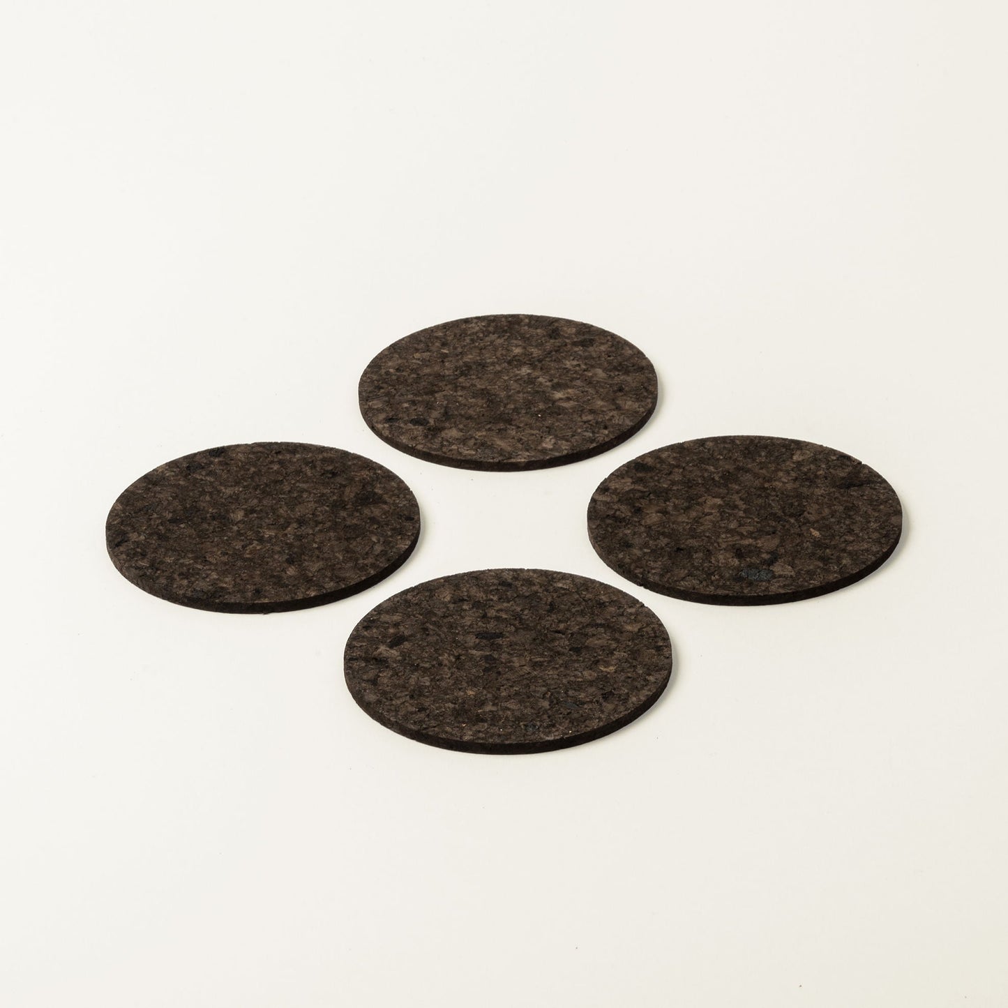 Dark Round Cork Coasters | Sets of 4, 6, 8 or 12