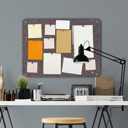 Large Dark Cork Notice Board | 60 x 45cm
