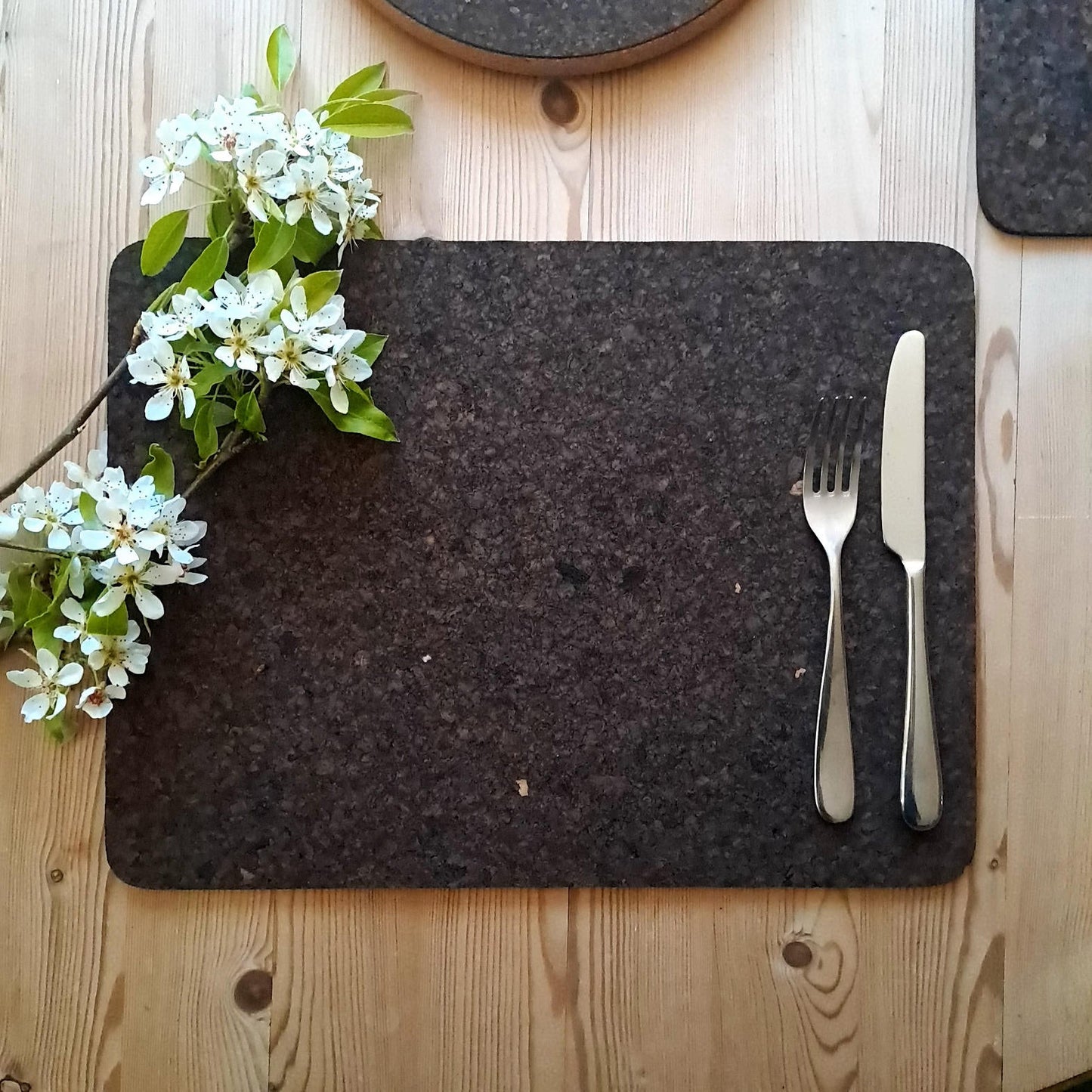 Dark Cork Placemats | Rectangular | Made in Portugal