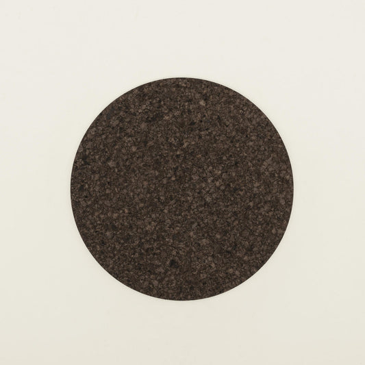 Dark Round Cork Placemats | Set of 6 | Made in Portugal