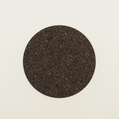 Dark Round Cork Placemats | Set of 4 | Made in Portugal