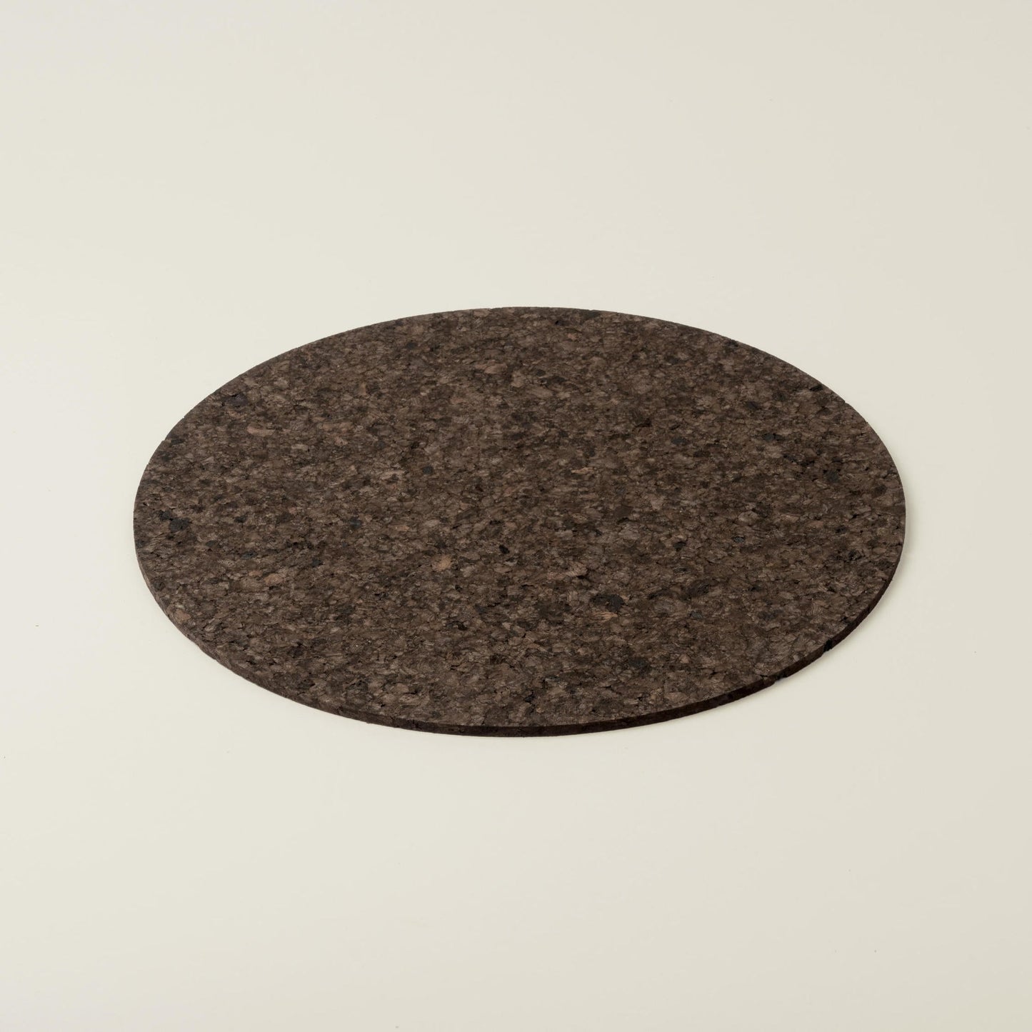 Dark Round Cork Placemats | Set of 8 | Made in Portugal
