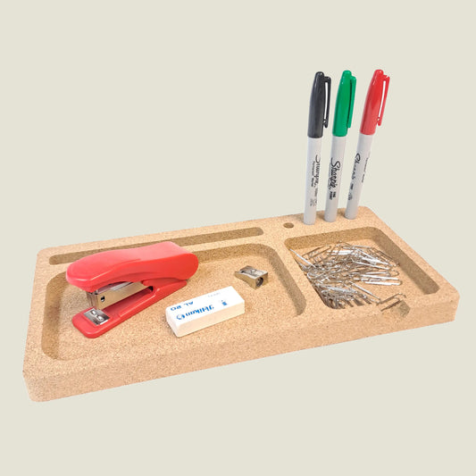 Natural Cork Desk Organiser