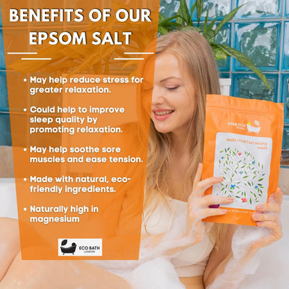 Eco Bath London Balance and Calming Epsom Salt Bath Soak - Pouch | 500g & 1000g