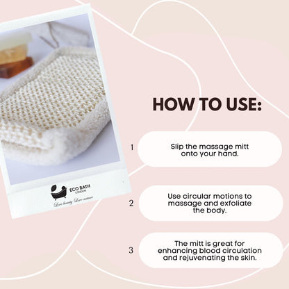 Eco Bath London Bamboo and Cotton Massage Mitt