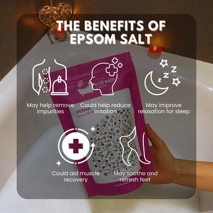 Eco Bath London Derma Epsom Salt Bath Soak - Pouch | 500g & 1000g