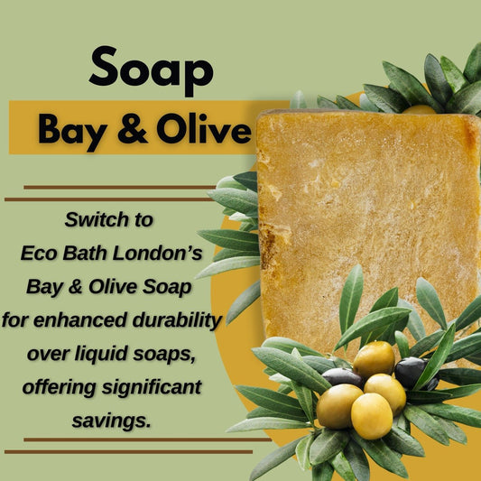 Eco Bath Hand Made Bay & Olive Soap (+/- 200gr)