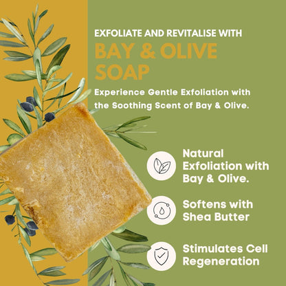 Eco Bath Hand Made Bay & Olive Soap (+/- 200gr)