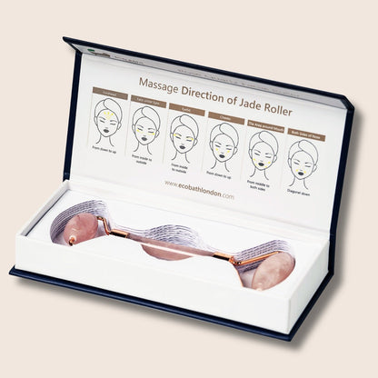 Eco Bath London Jade Face Roller - Rose Quartz