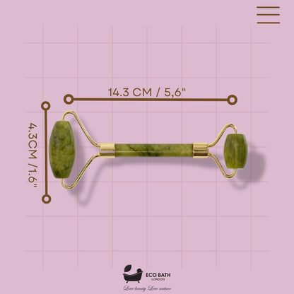Eco Bath London Jade Face Roller - Smooth End