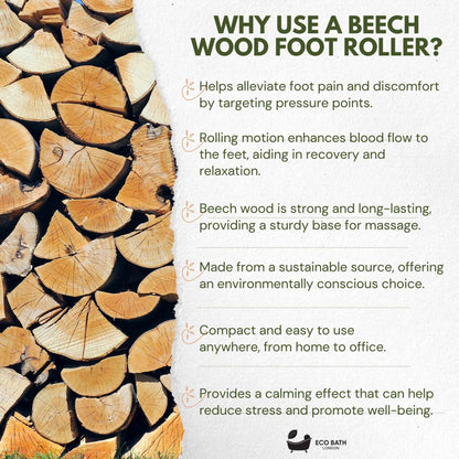 Eco Bath London Deluxe Massager - Natural Wooden Back Massager