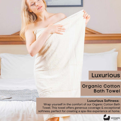 Eco Bath London Organic Cotton Bath Towel - Available in Multiple Sizes