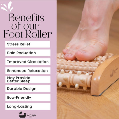 Eco Bath London Reflexology Foot Roller | Best to Use Under Work/Study Table