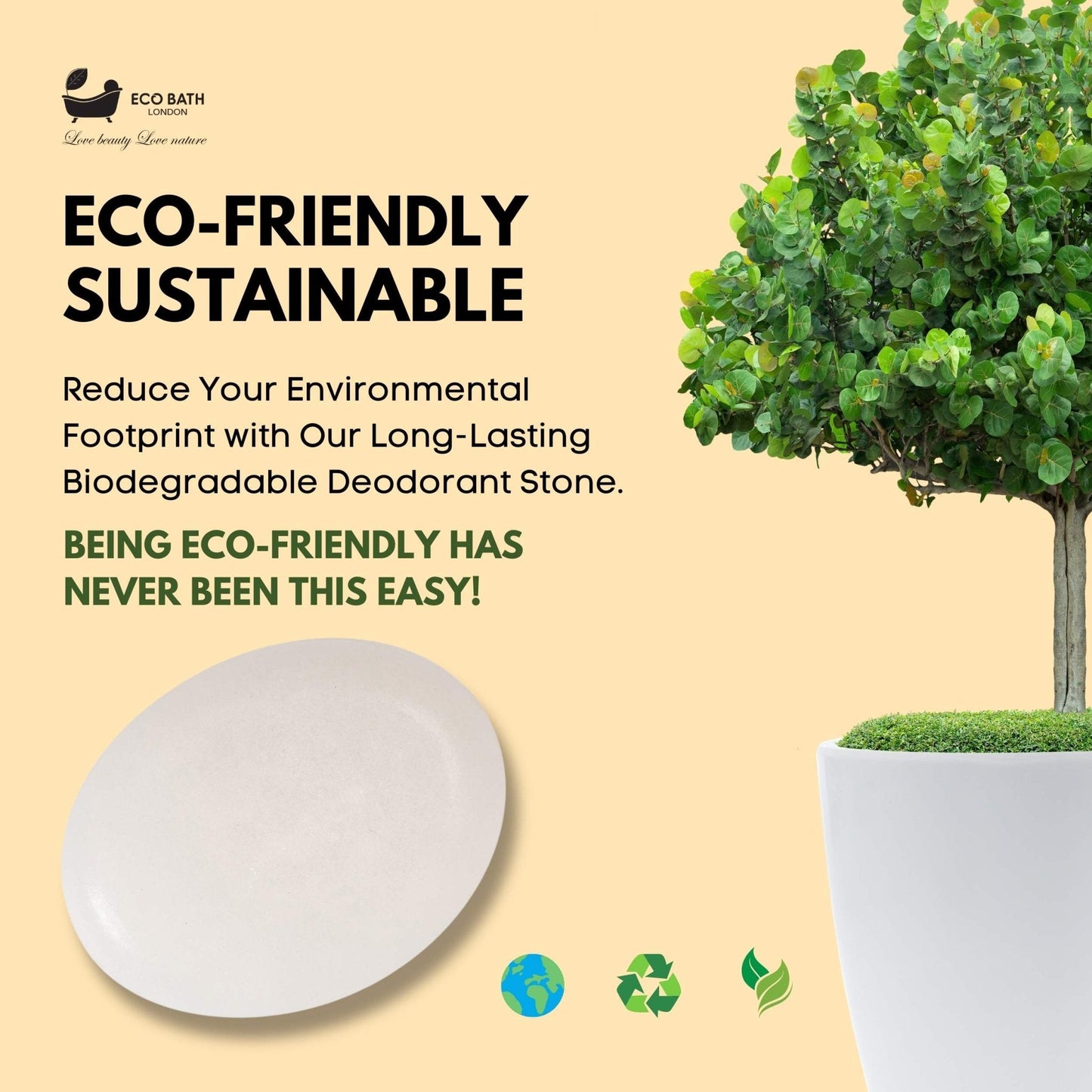 Eco Bath Natural Deodorant Stone (160gr)