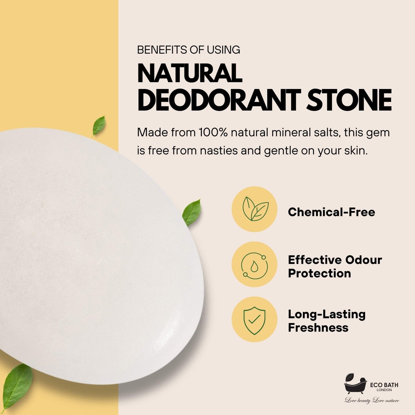 Eco Bath Natural Deodorant Stone (160gr)