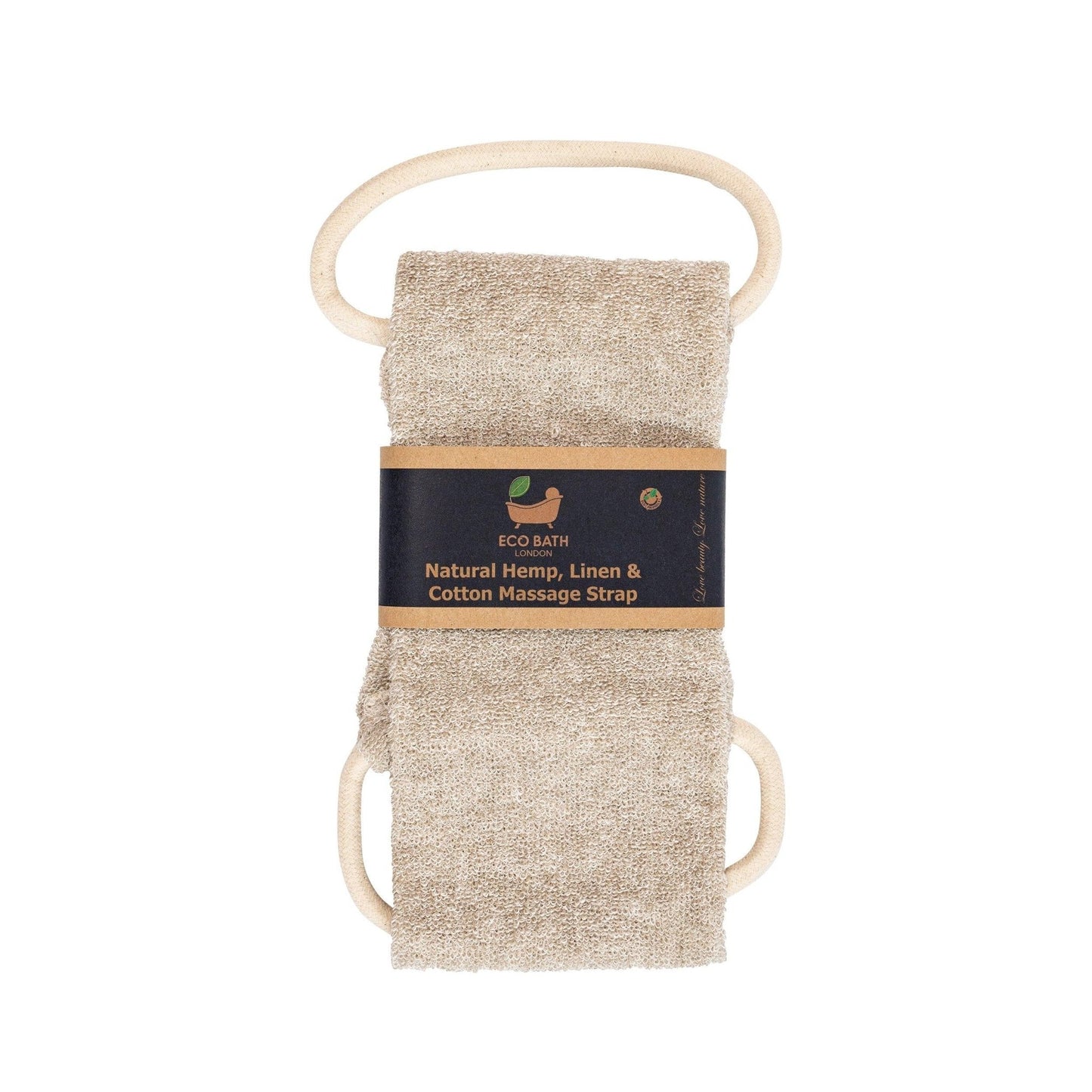 Eco Bath Natural Hemp Linen & Cotton Massage Strap and Glove