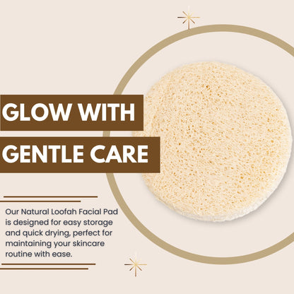 Eco Bath London Natural Loofah Face Exfoliating Scrubber Pads - 6 Count (1 Pack)
