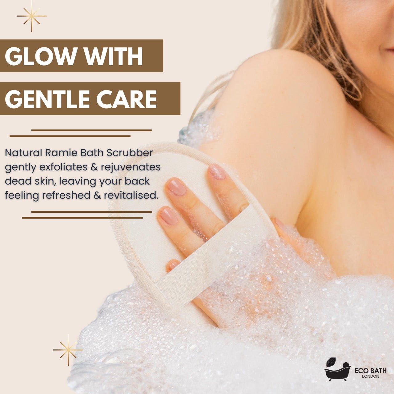 Eco Bath Natural Ramie Bath Scrubber