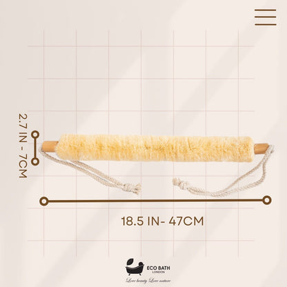Eco Bath London Natural Sisal Body Strap - Premium Exfoliating Back Scrubber