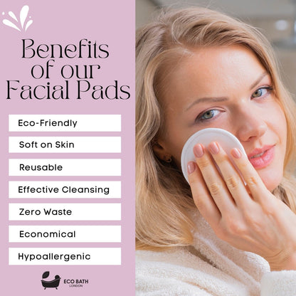 Eco Bath London Reusable Makeup Remover Pads - Set of 12