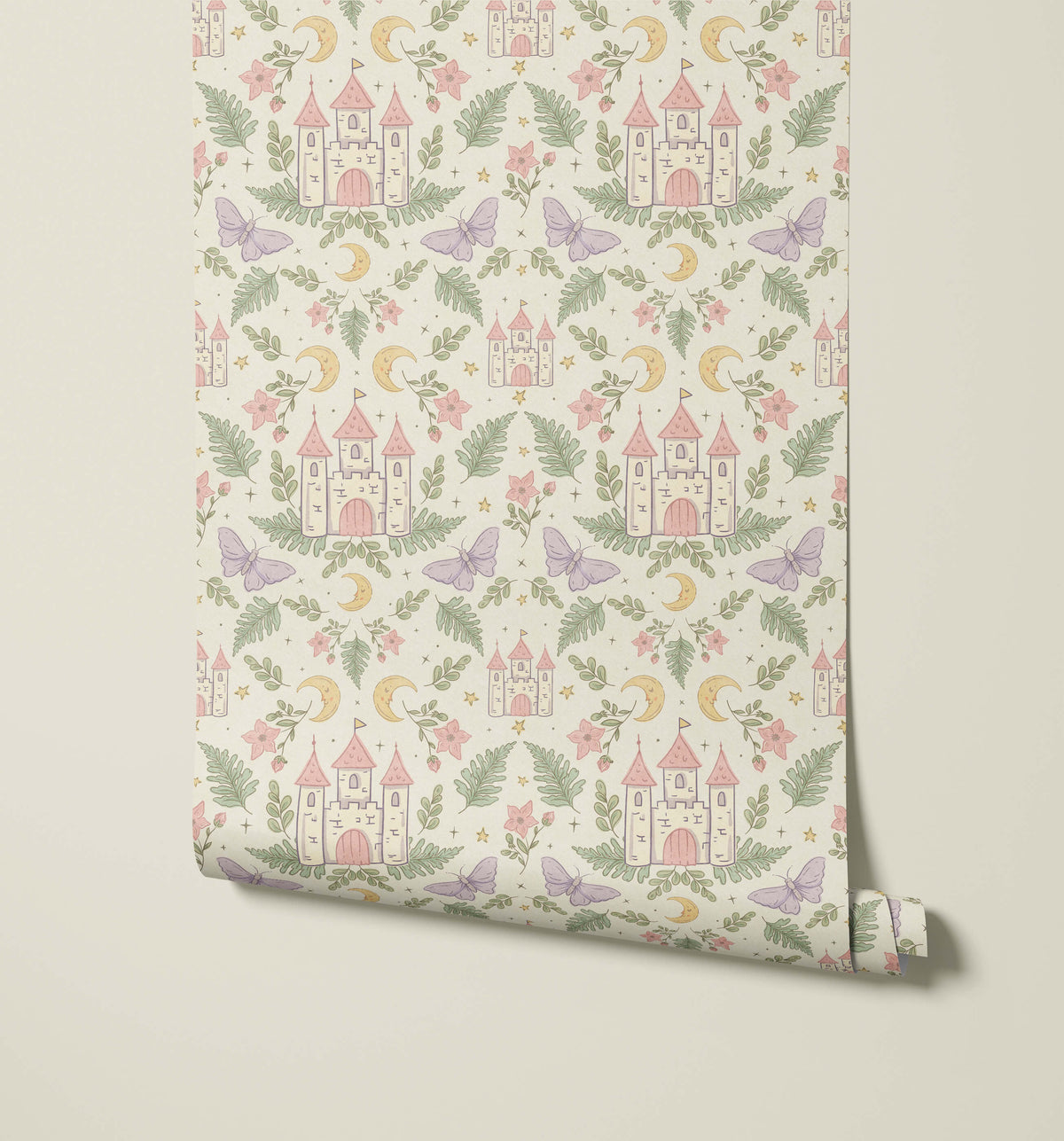 Bobbi Beck Enchanted Fairytale Castle Wallpaper