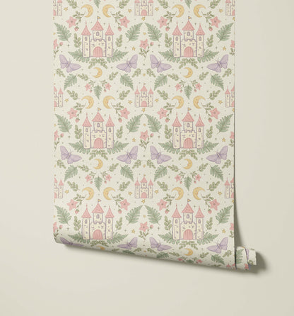 Bobbi Beck Enchanted Fairytale Castle Wallpaper