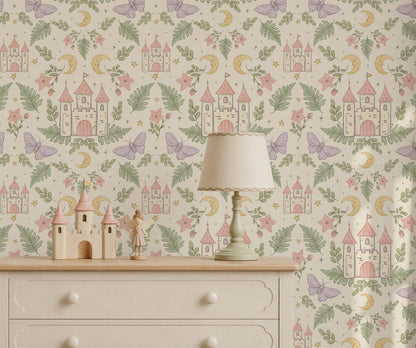 Bobbi Beck Enchanted Fairytale Castle Wallpaper