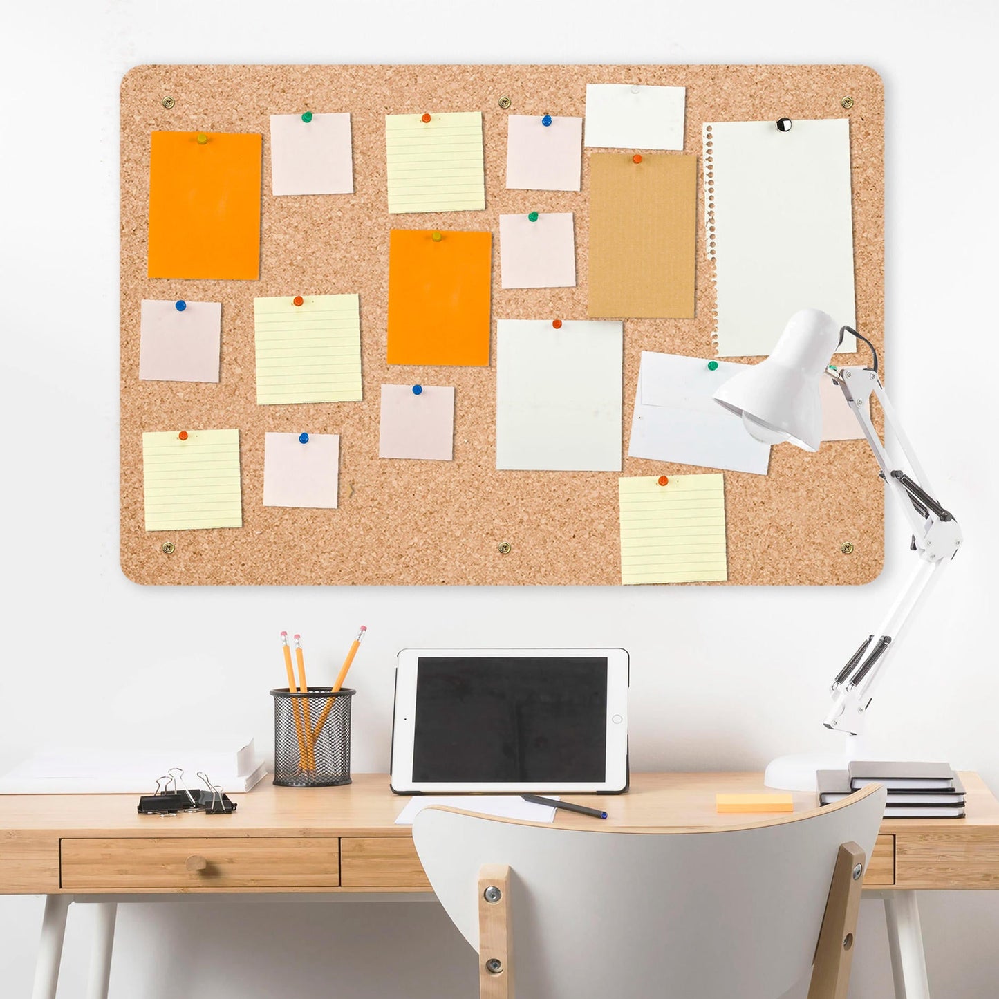 Extra Large Cork Notice Board | Natural | 90 x 60cm | Made in Portugal