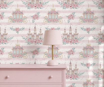 Bobbi Beck Fantasia Princess Castle Wallpaper
