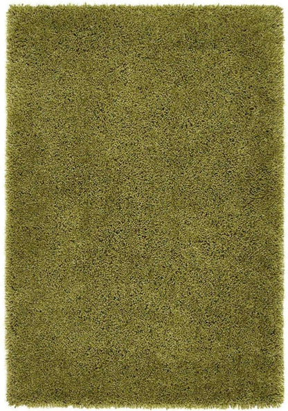 Chicago Olive Green Shaggy Rug