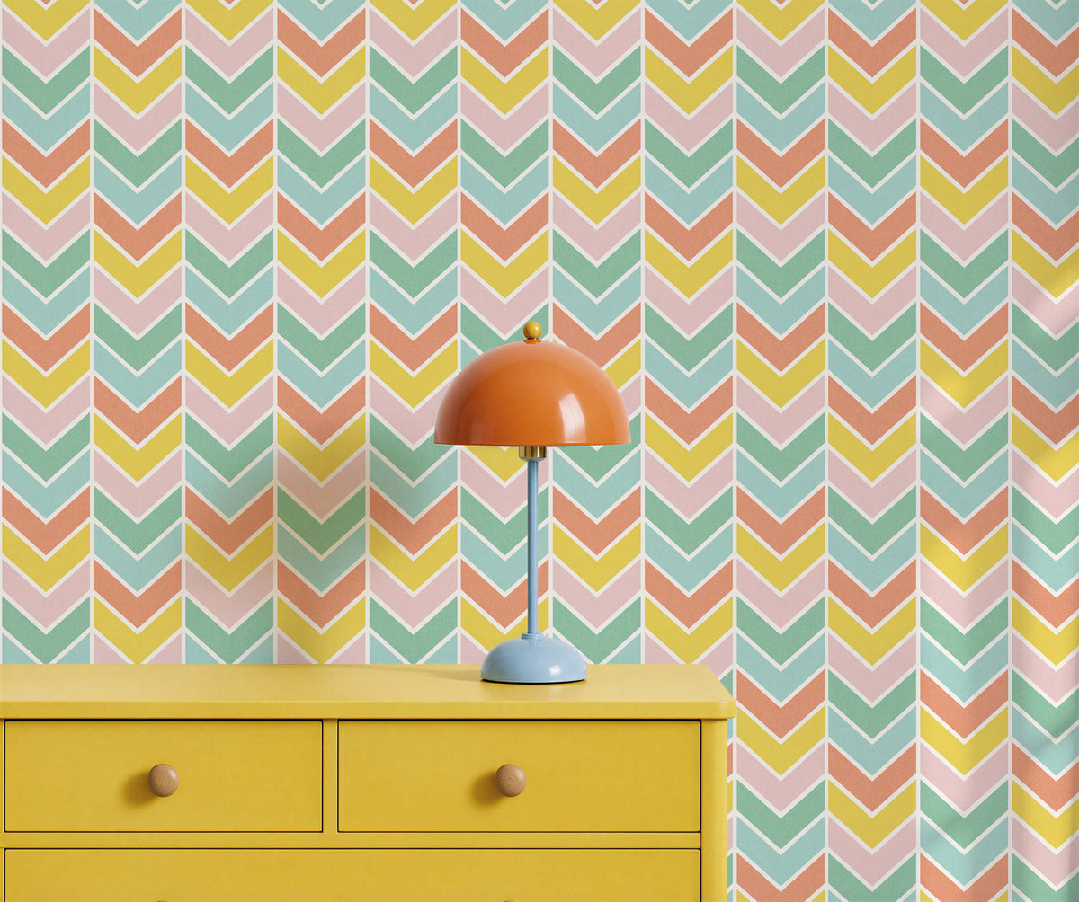 Bobbi Beck Fiesta Chevron Wallpaper