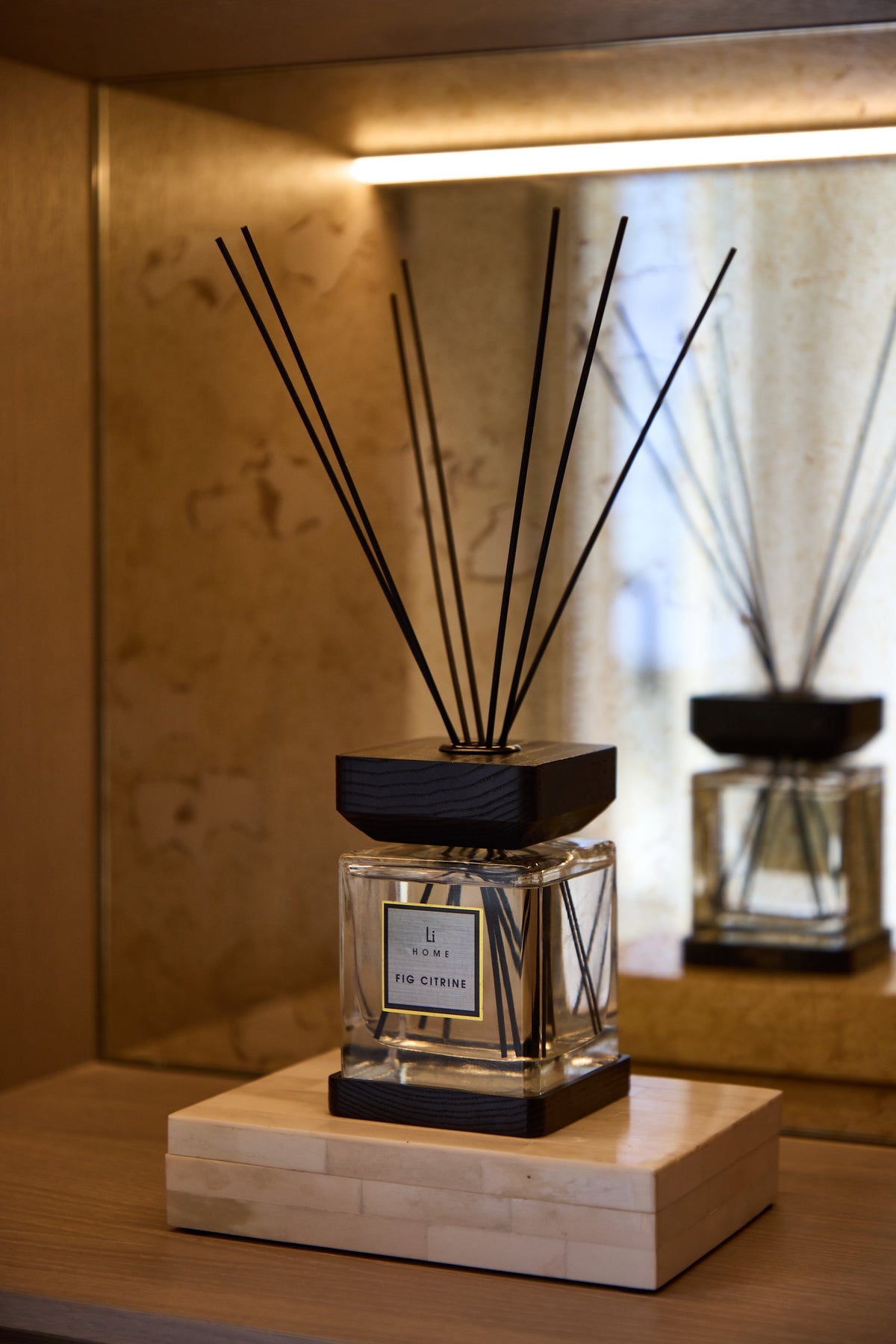 Lifestyle Home Collection Fig Citrine Square Reed Diffuser