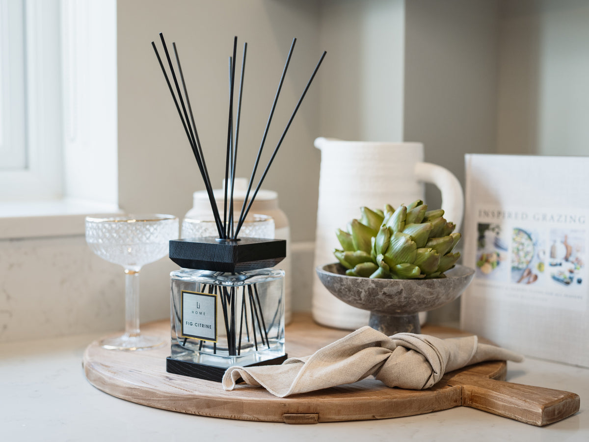 Lifestyle Home Collection Fig Citrine Square Reed Diffuser