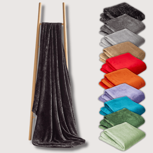 Flannel Ultra Soft Fleece Throw Blanket Super Warm Plush Lightweight All-Season Comfort for Bed Sofa Couch Chair Multiple Sizes and Colors by OLIVIA ROCCO