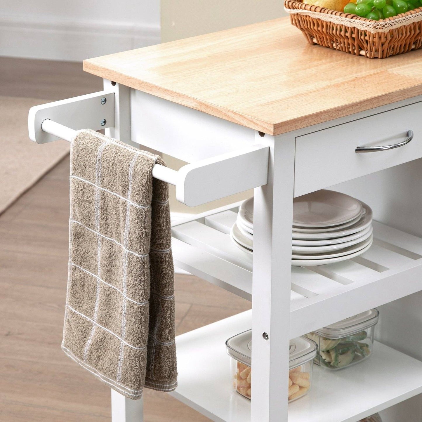 🍽️ Premium Kitchen Trolley - Mobile Storage & Serving Cart 🛒