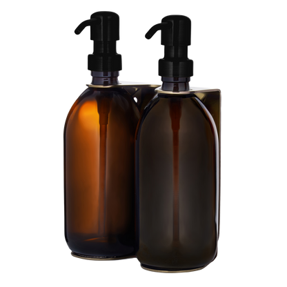 Gold Double Wall Mounted Soap Dispenser