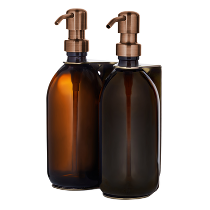 Gold Double Wall Mounted Soap Dispenser