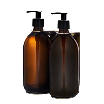 Gold Double Wall Mounted Soap Dispenser