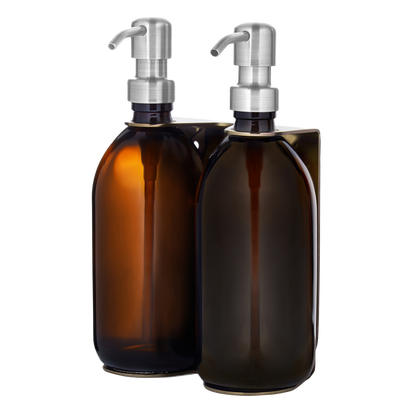Gold Double Wall Mounted Soap Dispenser