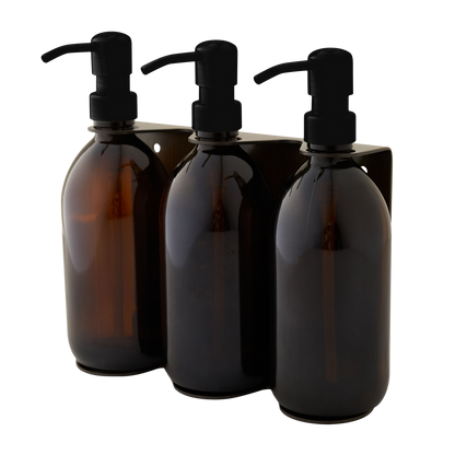 Gold Triple Wall Mounted Soap Dispenser