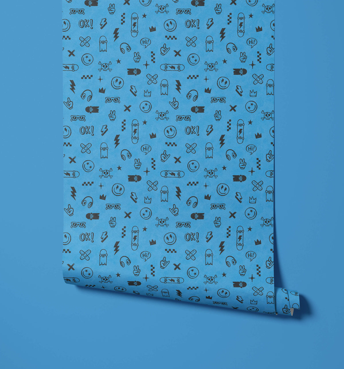 Bobbi Beck Halfpipe Skateboard Doodle Wallpaper
