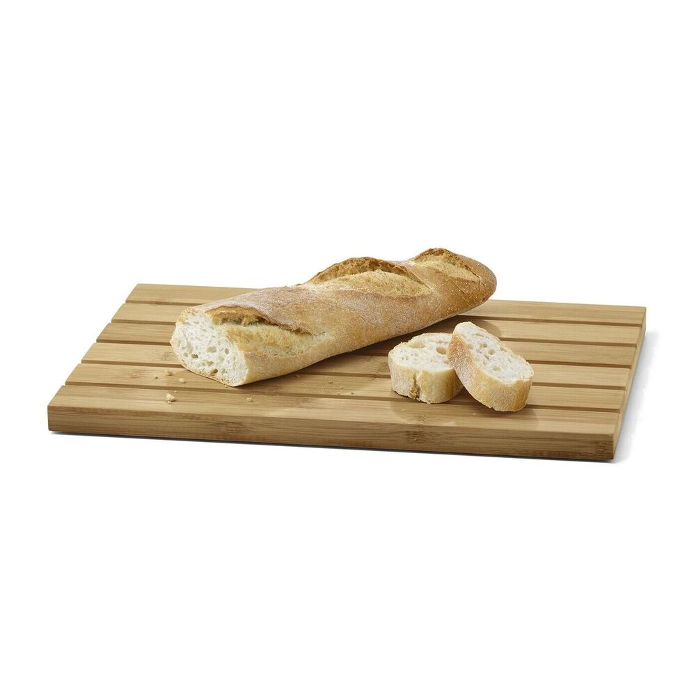 Zack Brushed Stainless Steel Panas Bread Board with Tray 20872