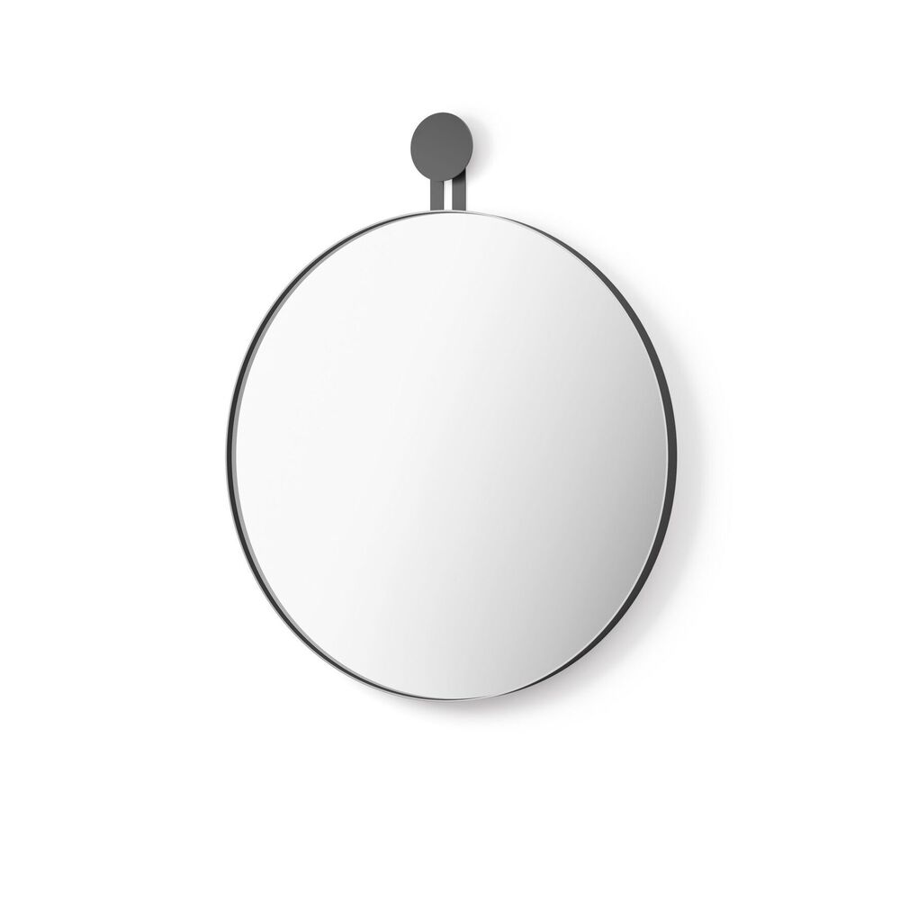 Zack Morma Black Wall Mirror, ø 50 cm, 50640