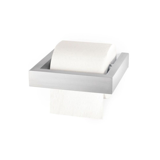 Zack Linea Brushed Stainless Steel Toilet Roll Holder 40386