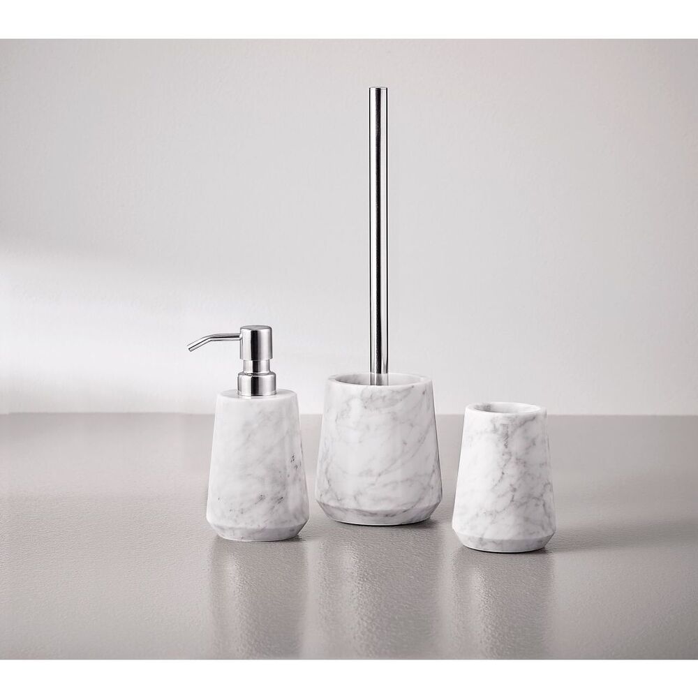 Kleine Wolke Signature Carrara White Tumbler / Toothbrush Holder