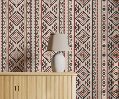 Bobbi Beck Izel Southwestern Diamond Wallpaper