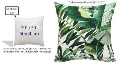 Jamil Green Outdoor Waterproof Cushions 43 x 43 cm Comfortable Durable Water-Resistant for Patio Garden Travel Beach by OLIVIA ROCCO