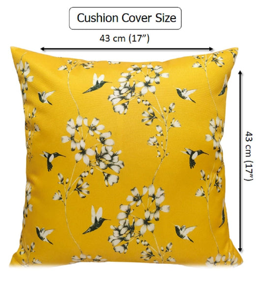 Jardin Ochre Waterproof Outdoor Cushions for Patio Garden and Poolside Durable Stylish Polyester Seating by OLIVIA ROCCO